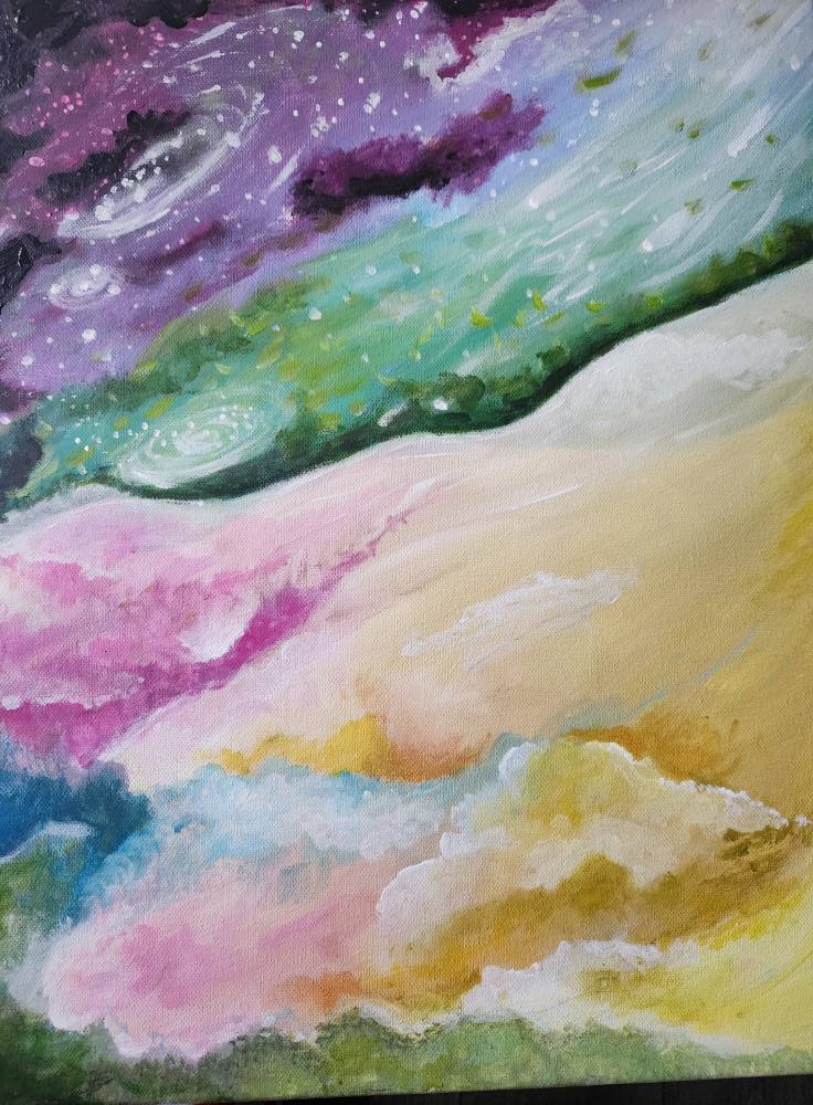 Peinture d'âme — Paysage nature abstrait